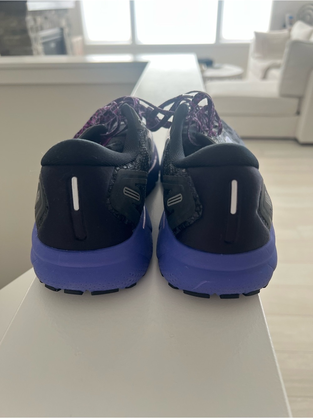 Brooks Women's Running Shoes - Black with Purple and Pink Accents - Picture 2 of 5
